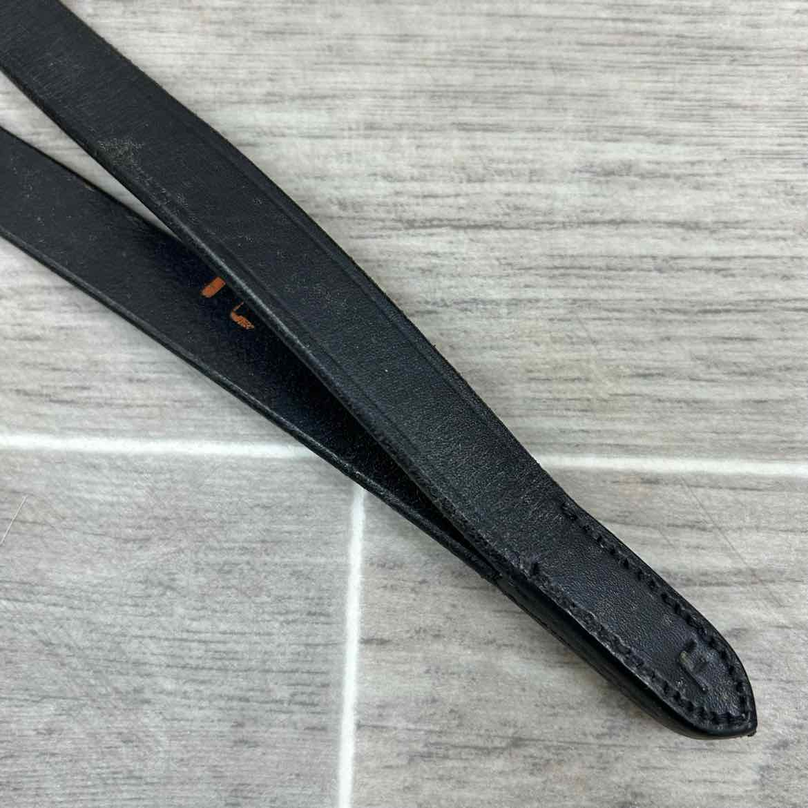 Flat Curb Reins, Black, 60"