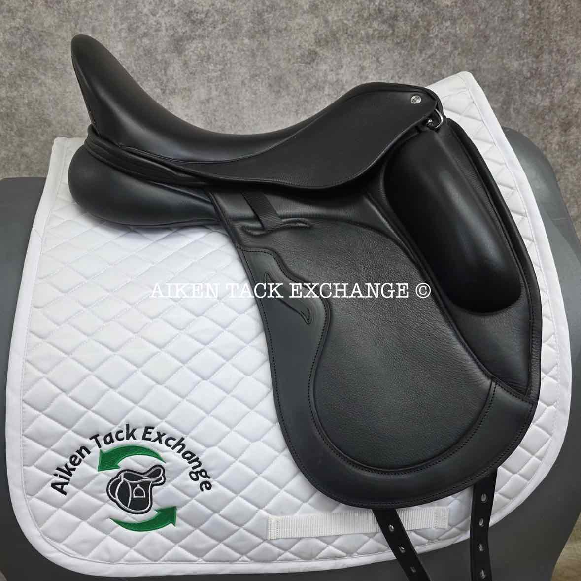 2023 Envy by Custom Saddlery Aurora Monoflap Dressage Saddle, 18" Seat, Adjustable Tree, Wool Flocked Panels