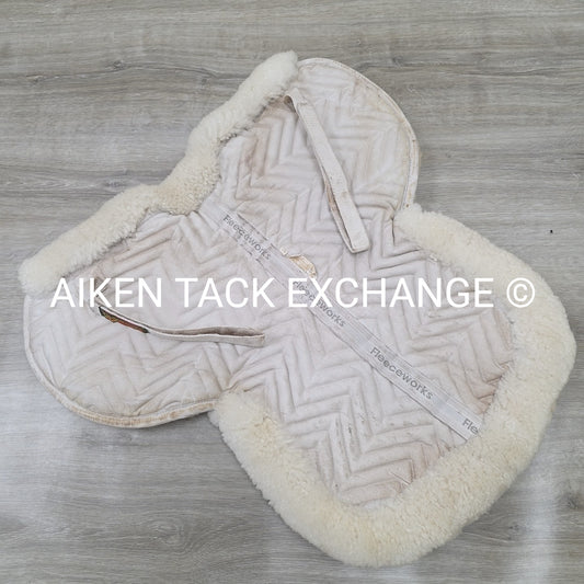 Fleeceworks Sheepskin Perfect Balance with Rolled Edge Half Pad