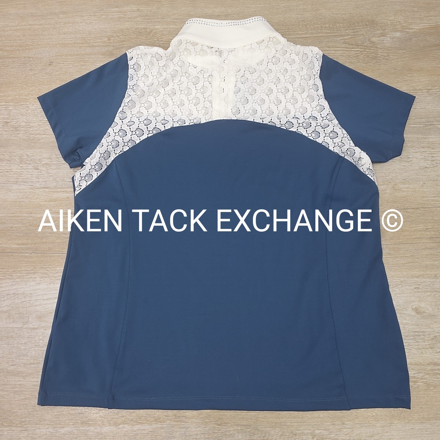 Equestrian Stockholm Crystal Champion Short Sleeve Top, Women's XLarge