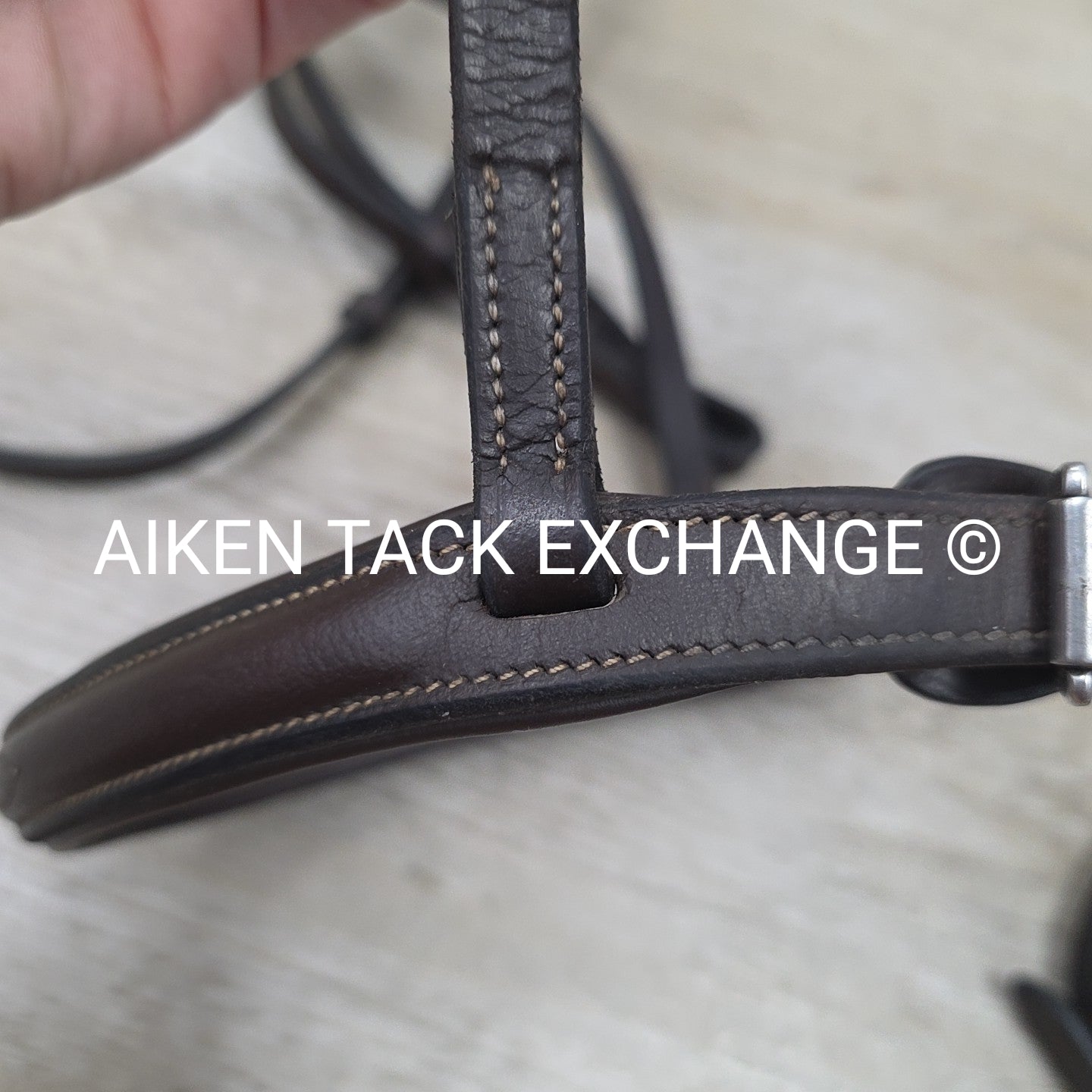 Raised Fancy Stitched Bridle with Laced Reins, Brown, Size Full