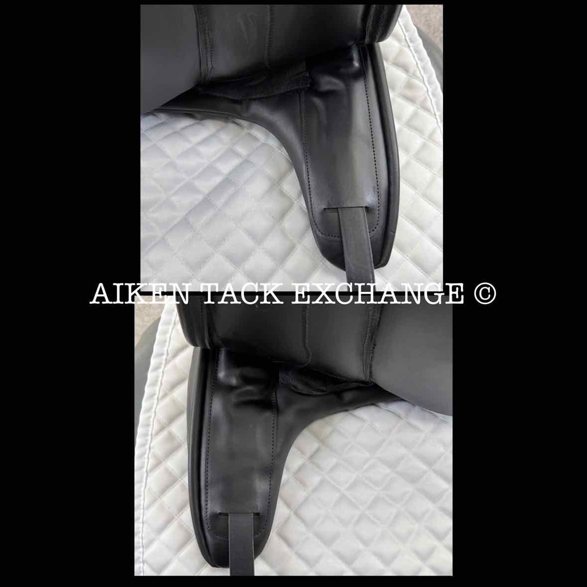 2024 Custom Saddlery Everest R Monoflap Dressage Saddle, 18" Seat, Adjustable Tree, Wool Flocked Panels