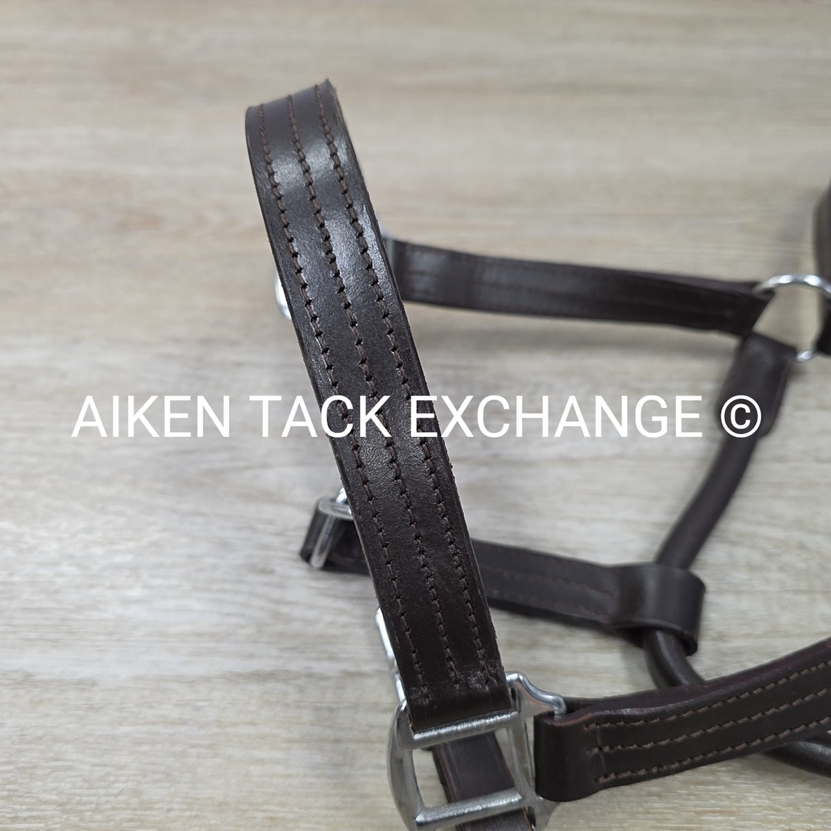 Leather Halter, Brown, Size Full