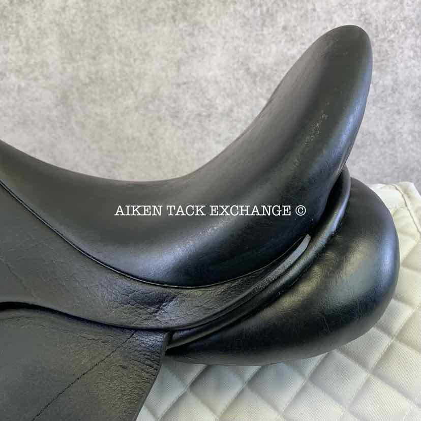 2008 Custom Saddlery Wolfgang Solo Dressage Saddle, 17.5" Seat, Adjustable Tree, Wool Flocked Panels, Buffalo Leather