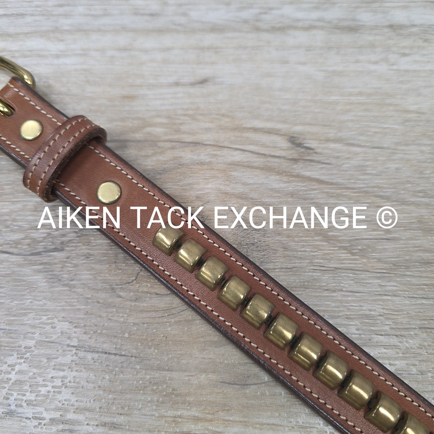 Tory Leather Clincher Brass Buckle Belt, 26"