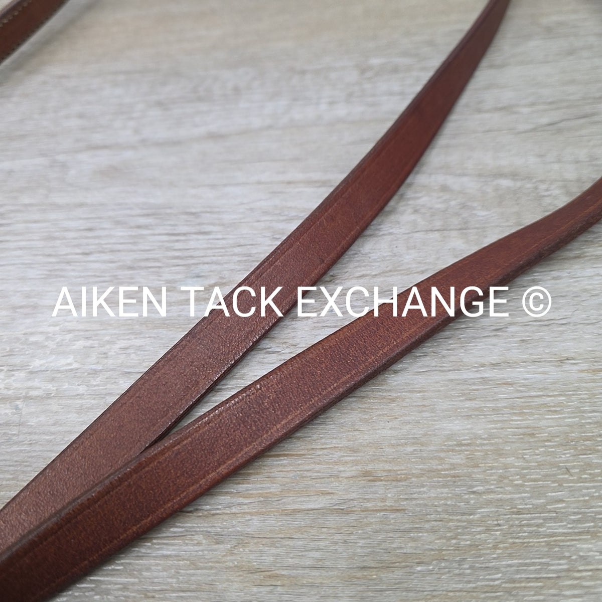 Western Split Reins with Rawhide Braiding