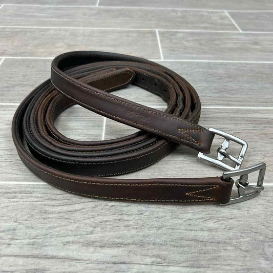 Antares Stirrup Leathers, Brown, 58"