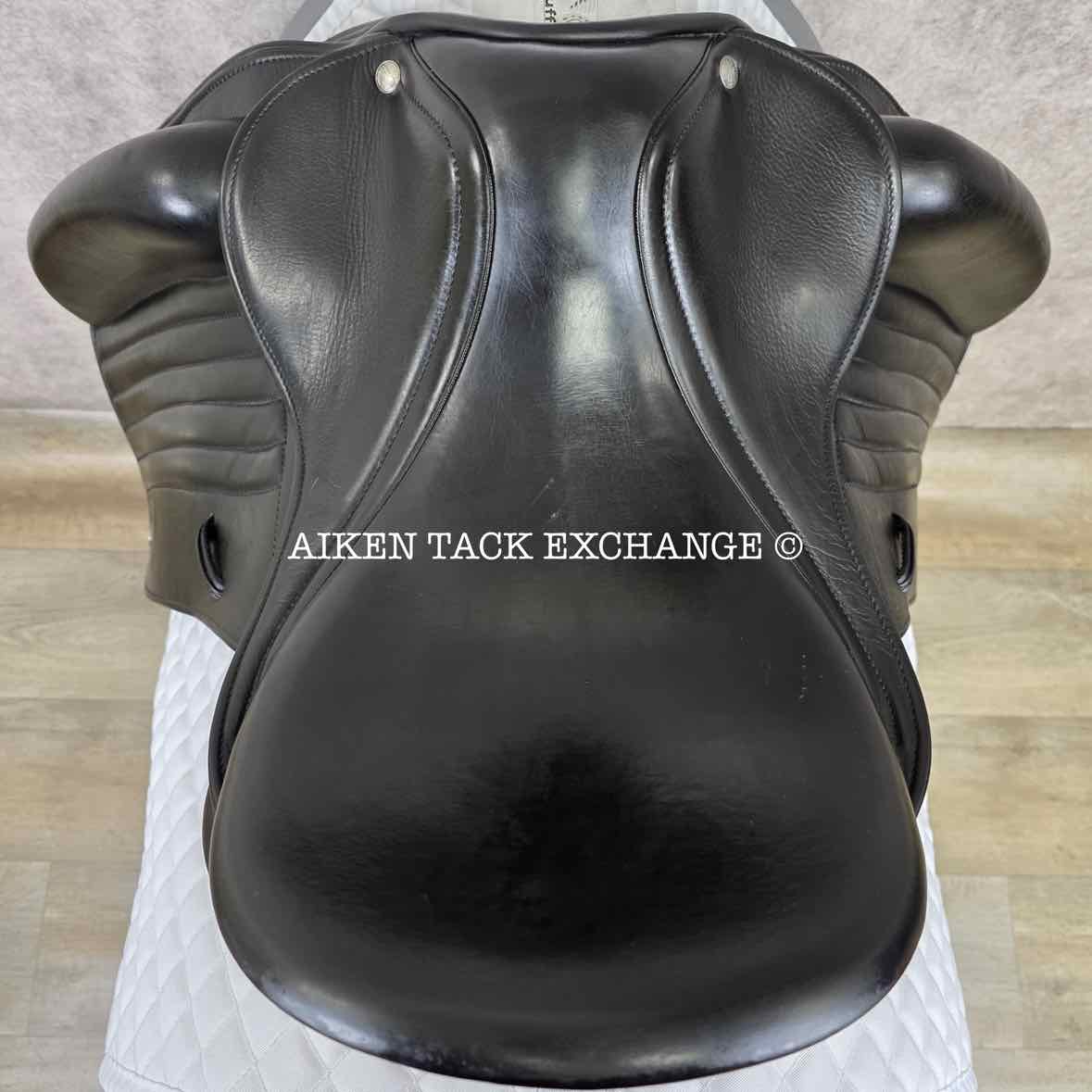 2011 Wise Equestrian Dutton RZ Monoflap Dressage Saddle, 17" Seat, Adjustable Tree - Changeable Gullet, Foam Panels