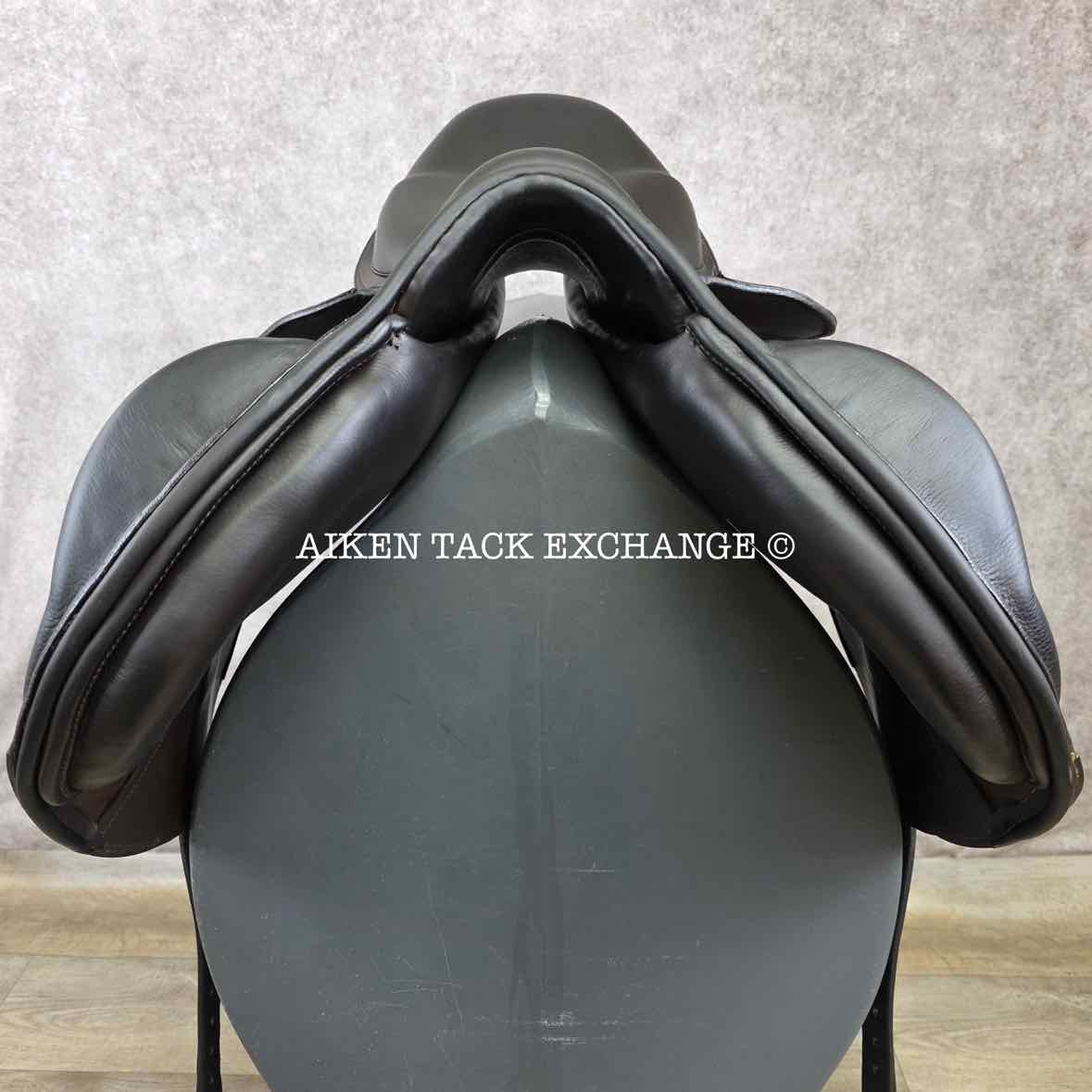 Stubben Zaria Optimum Monoflap Jump Saddle, 17.5" Seat with Biomex, 30cm Tree - MW, Wool Flocked Panels