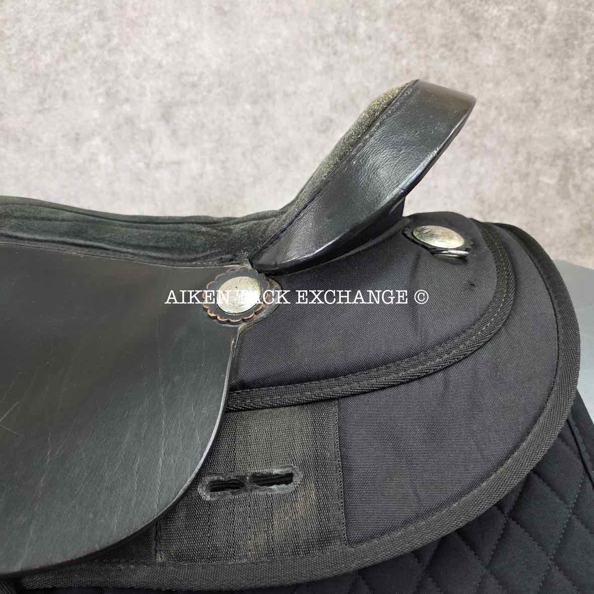 Tough 1 King Series Eclipse Western Saddle, 17" Seat, Wide Tree - Full QH Bars