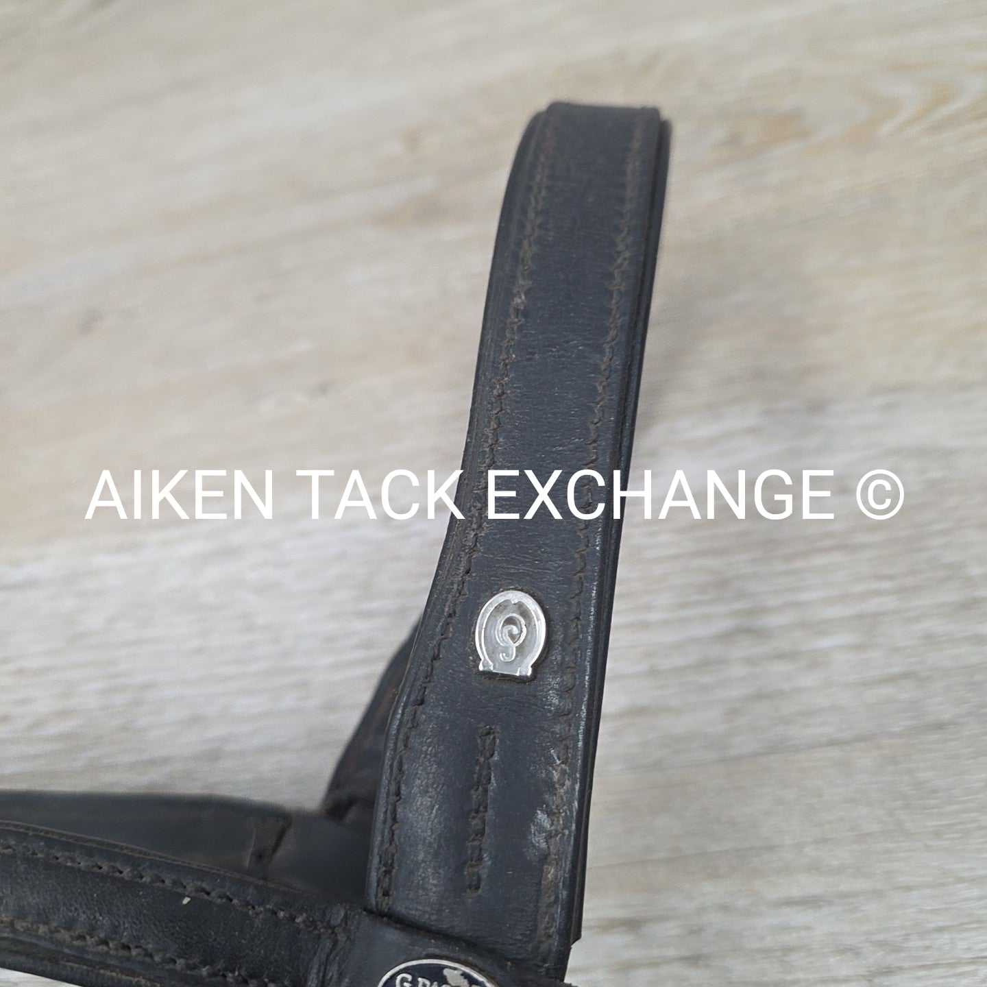 BARGAIN BUNDLE: Dressage Bridle with Rubber Reins, Black, Size Full