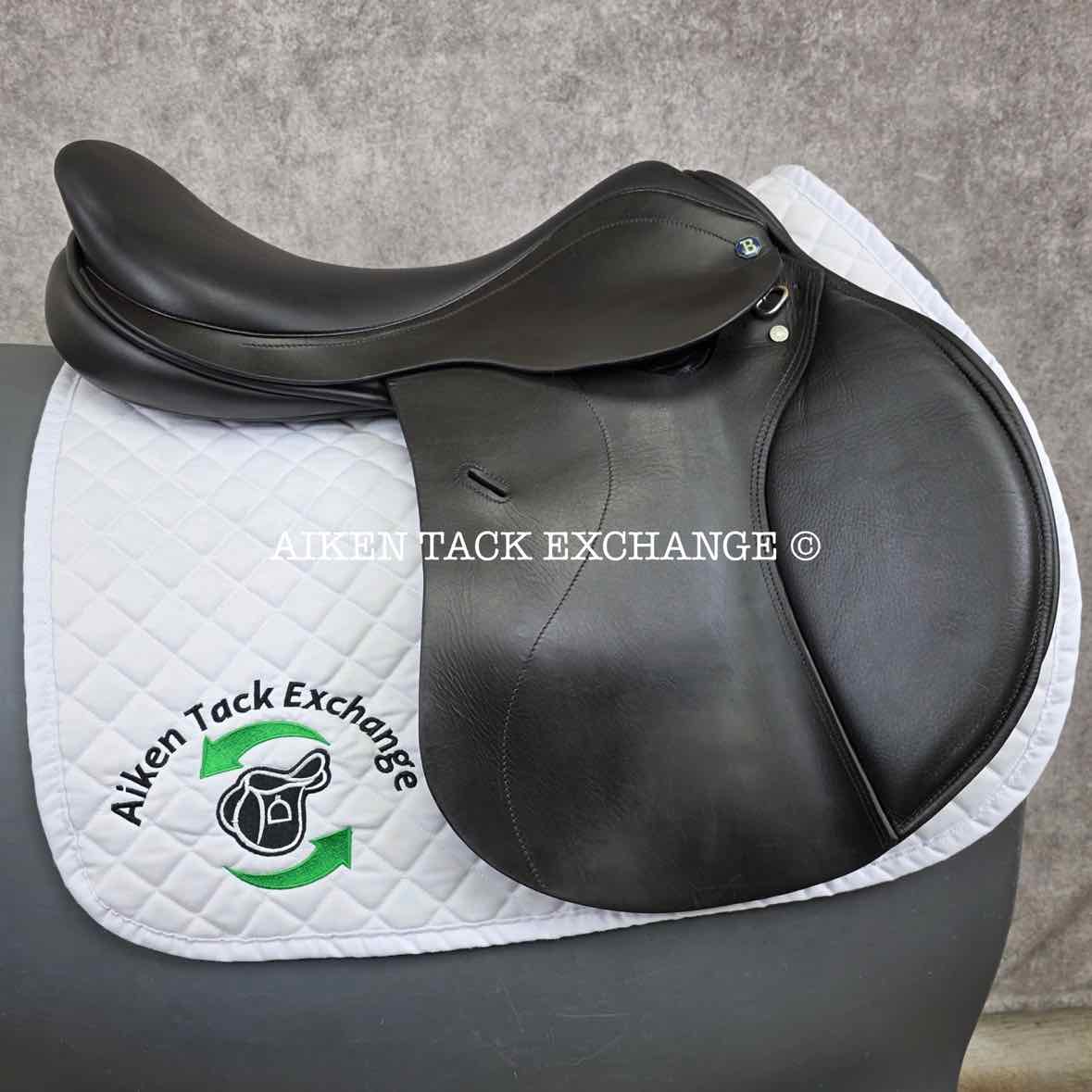 Barnsby Shockemohle Jump Saddle, 18" Seat, Medium Tree, Wool Flocked Panels