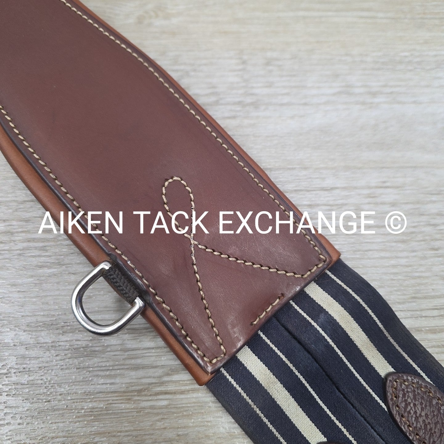 Antares Double End Elastic Girth, Brown, 48"