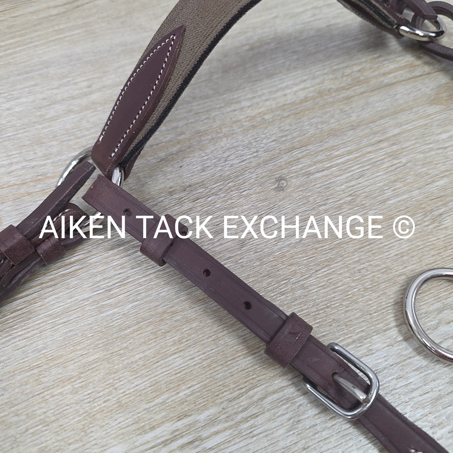 Devoucoux 3 Point Elastic Breastplate, Brown, Size Large