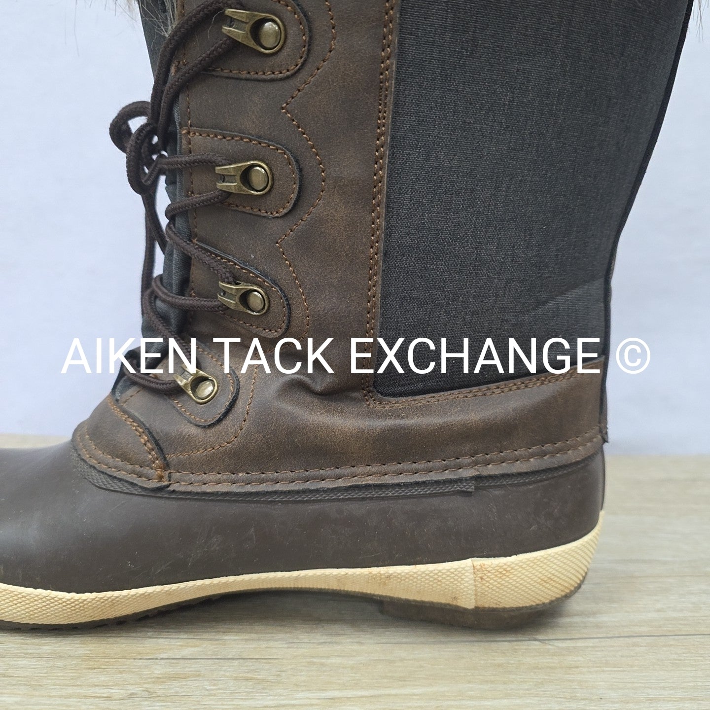 OEQ Canvas Fur Top Winter Boots, Women's 42 (11)