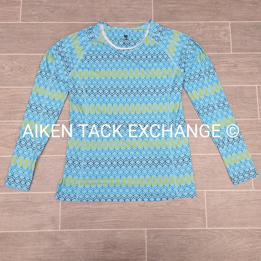 Noble Equestrian Long Sleeve Top, Size Medium