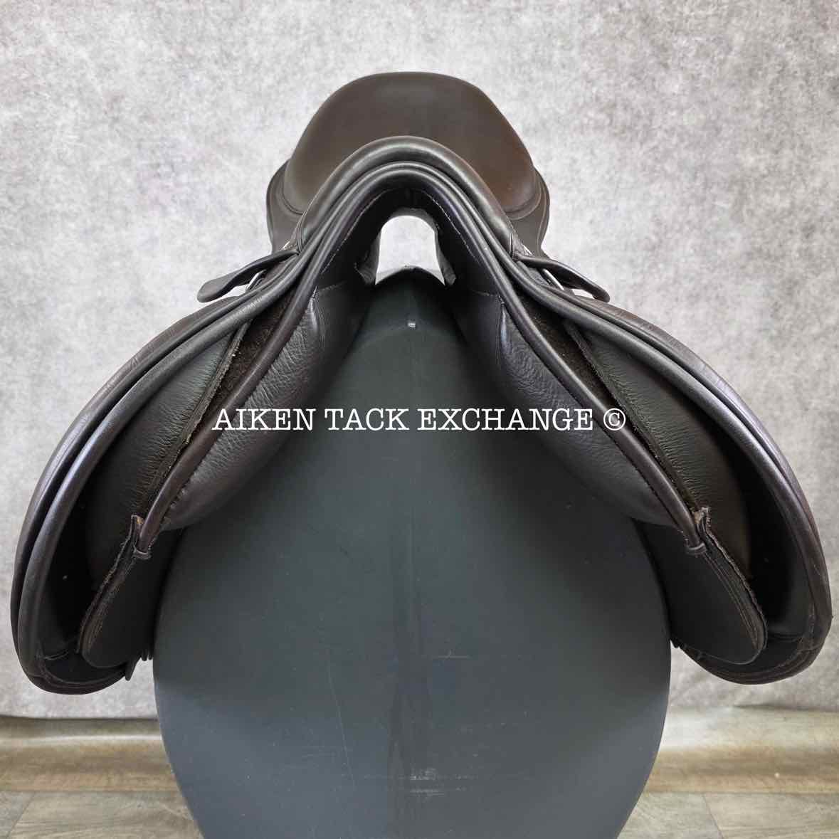 George Gullikson by Ryder Close Contact Jump Saddle, 17.5" Seat, Medium Tree, Wool Flocked Panels