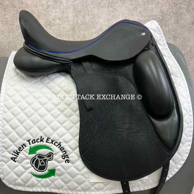 2023 Custom Saddlery Everest Monoflap Dressage Saddle, 18" Seat, Adjustable Tree, Wool Flocked Panels