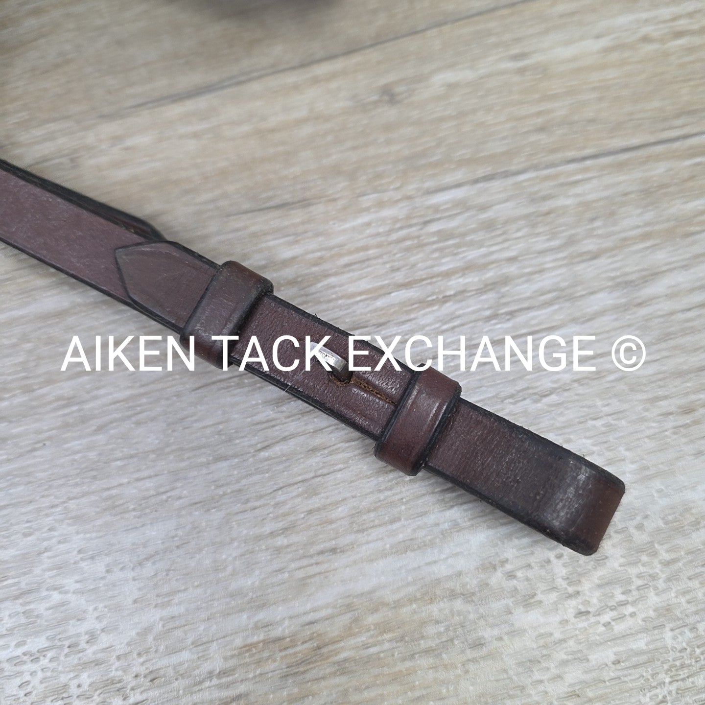 Plain Square Raised Bridle, No Reins, Brown, Size Full
