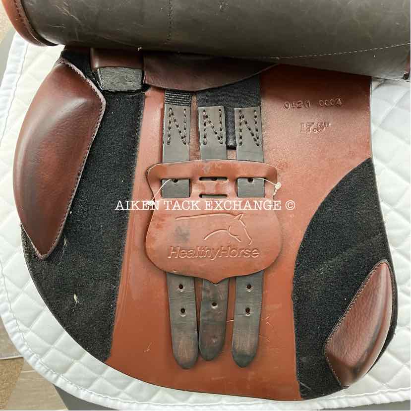 2021 MaxFlex Healthy Horse All Purpose Jump Saddle, 17.5" Seat, Wide Tree, Wool Flocked Panels