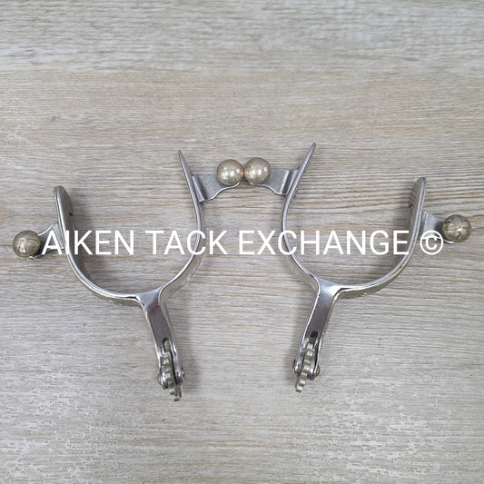 Engraved Western Rowel Spurs, No Straps