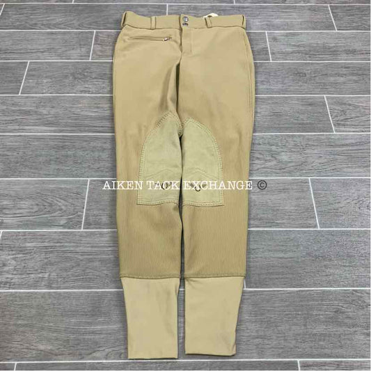 TuffRider Ribb Low Rise Knee Patch Breeches, Size 26