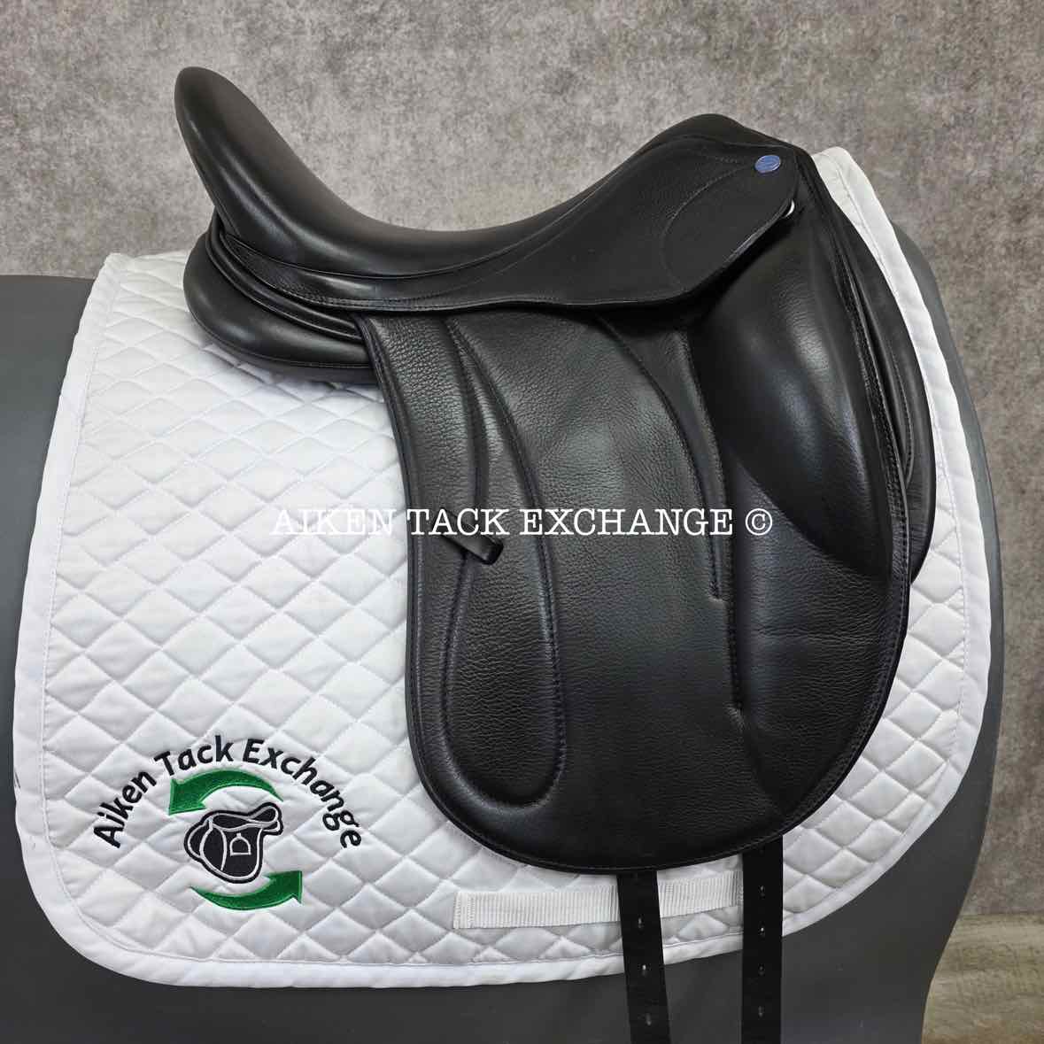 2023 Dynamic Equilibrium Monoflap Dressage Saddle, 18" Seat, Dynamic Polymer Tree, Foam Panels