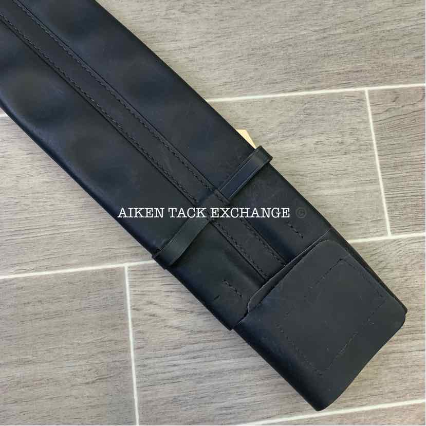 Stubben Leather Dressage Girth, Black, Brand New, 30"