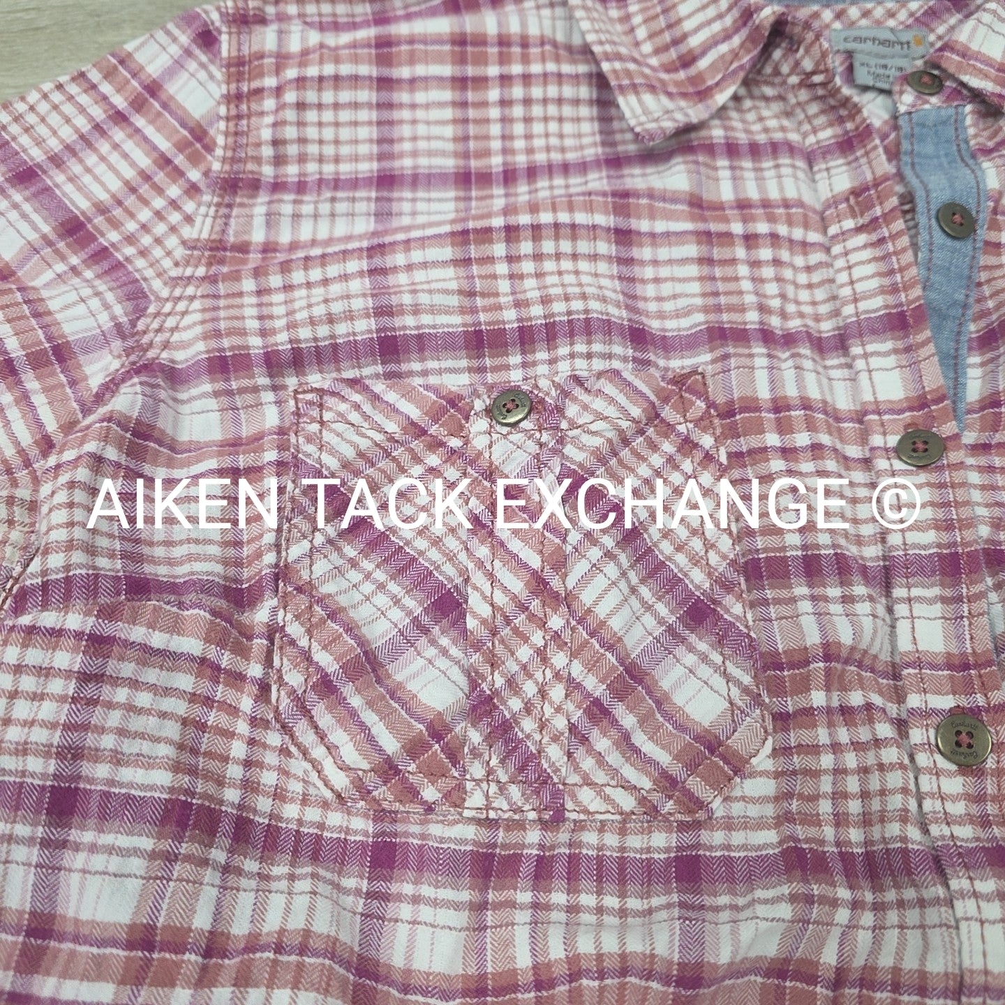 Carhartt Short Sleeve Button Up Top, Women's XLarge