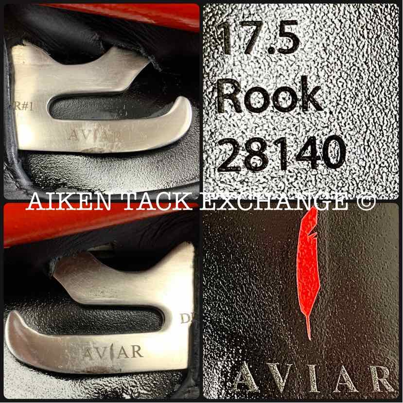 2021 Aviar Rook 1.0 Monoflap Dressage Saddle, 17.5" Seat, Adjustable Flex Tree, Foam Panels