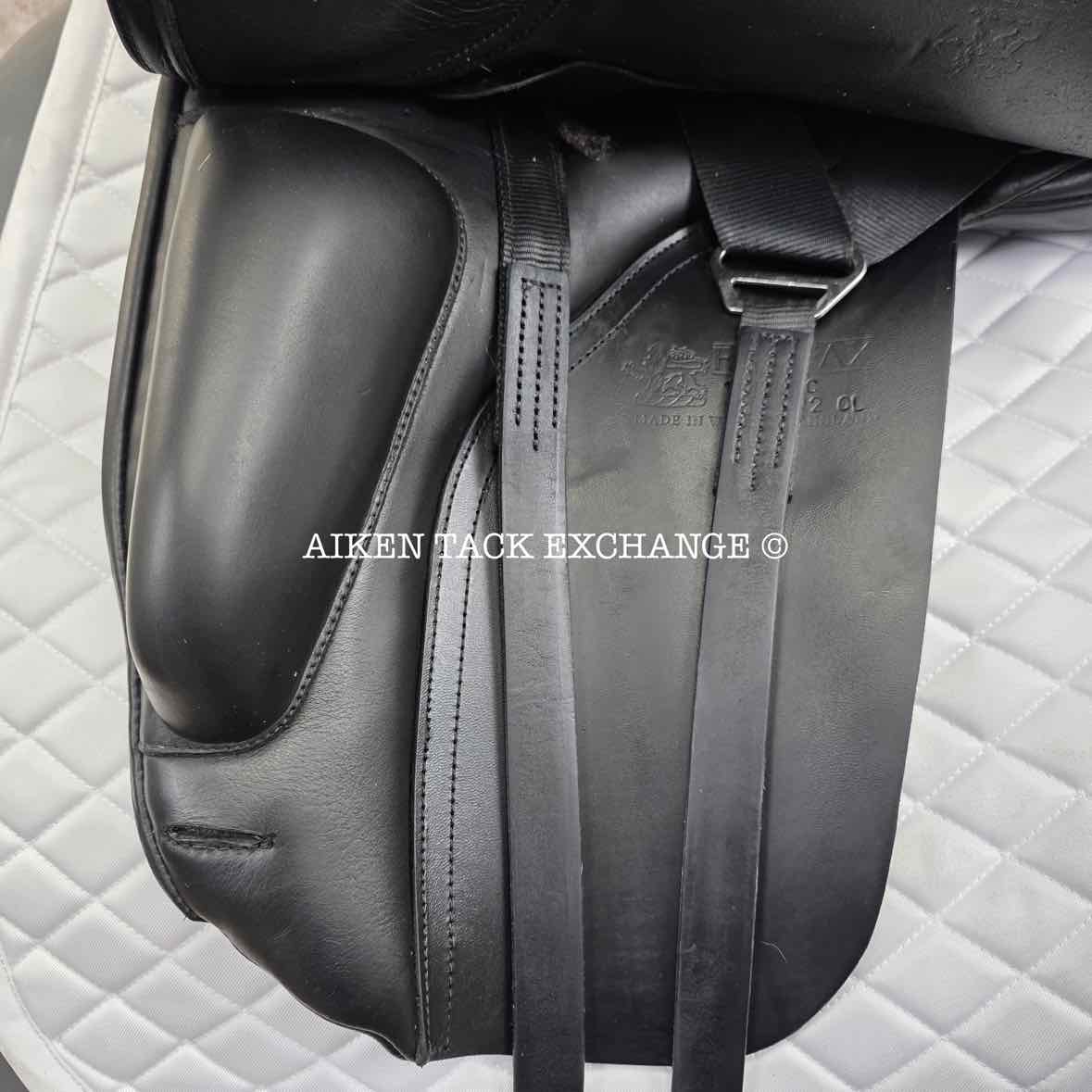 **SOLD** 2019 Fairfax Classic Cupped Flap Dressage Saddle, 17" Seat, Adjustable Tree - Changeable Gullet, Wool Flocked Panels
