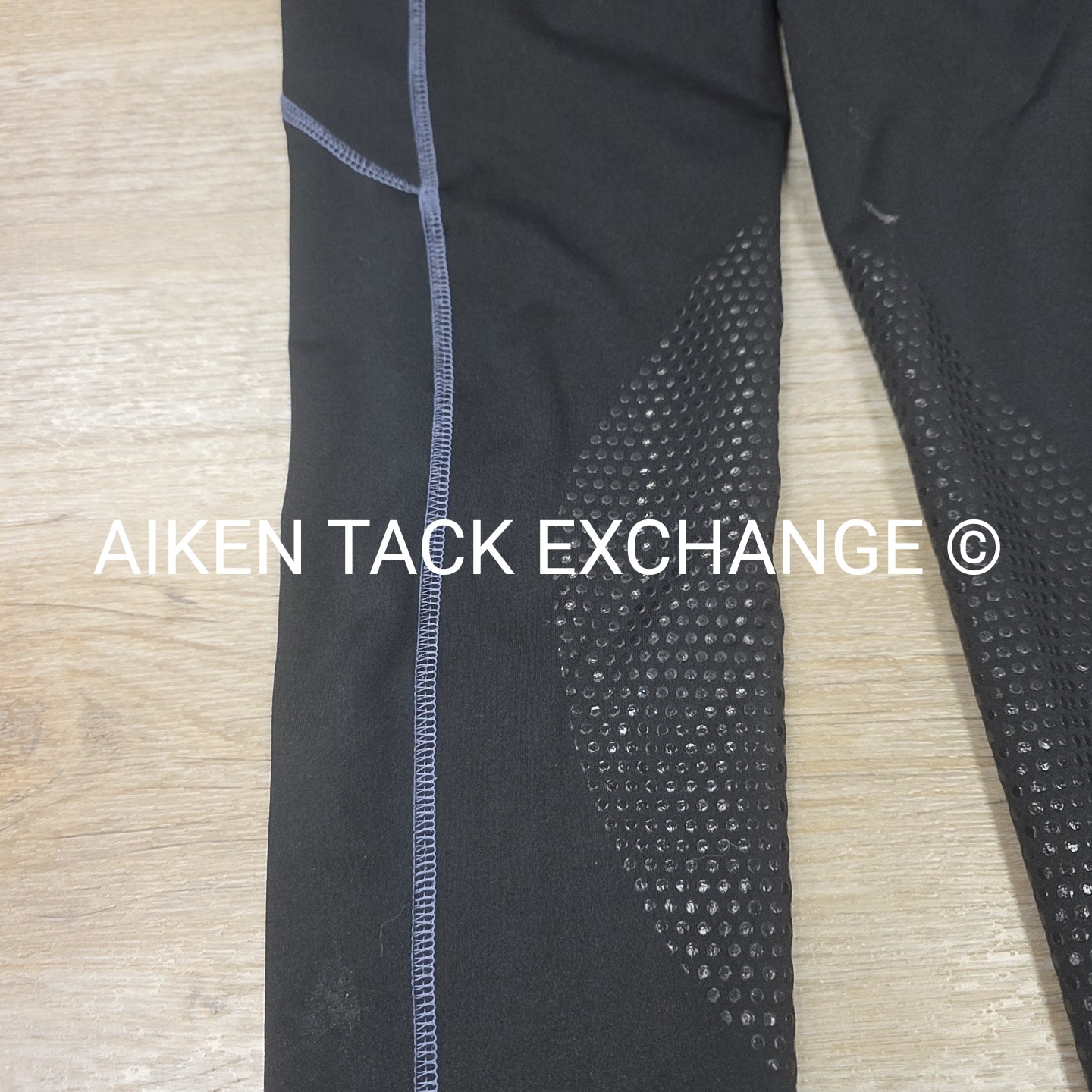 Dover Saddlery Riding Sport Silicone Grip Knee Patch Tights, Size Large