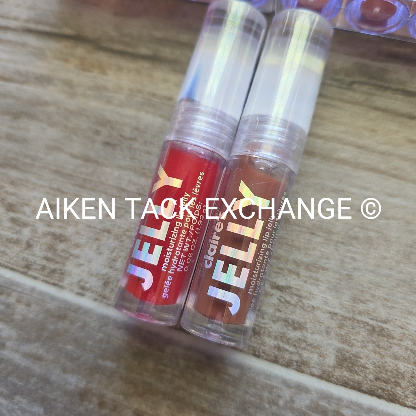 Claire's Lip Gloss Sets (2) - 2 Count Per Set + 2 Moisturizing Lip Jelly