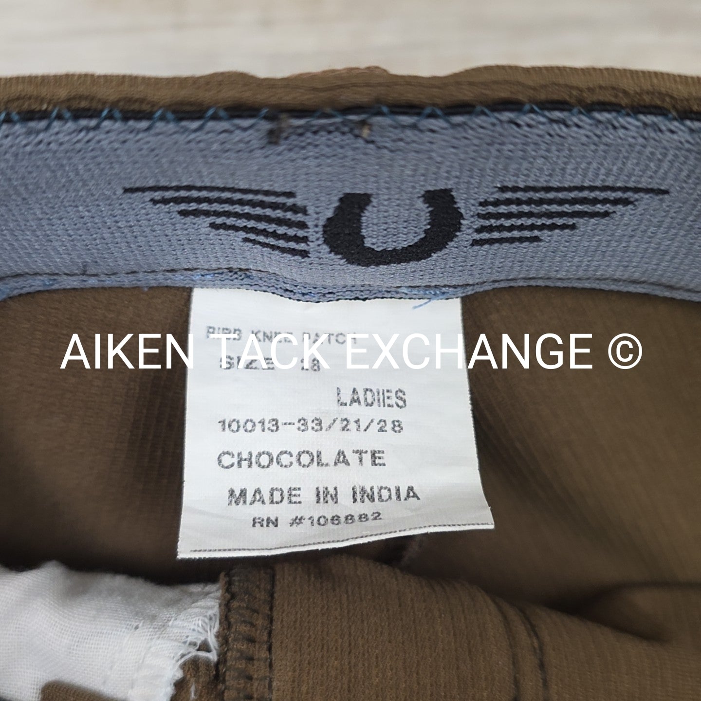 TuffRider Ribb Knee Patch Breeches, Size 28