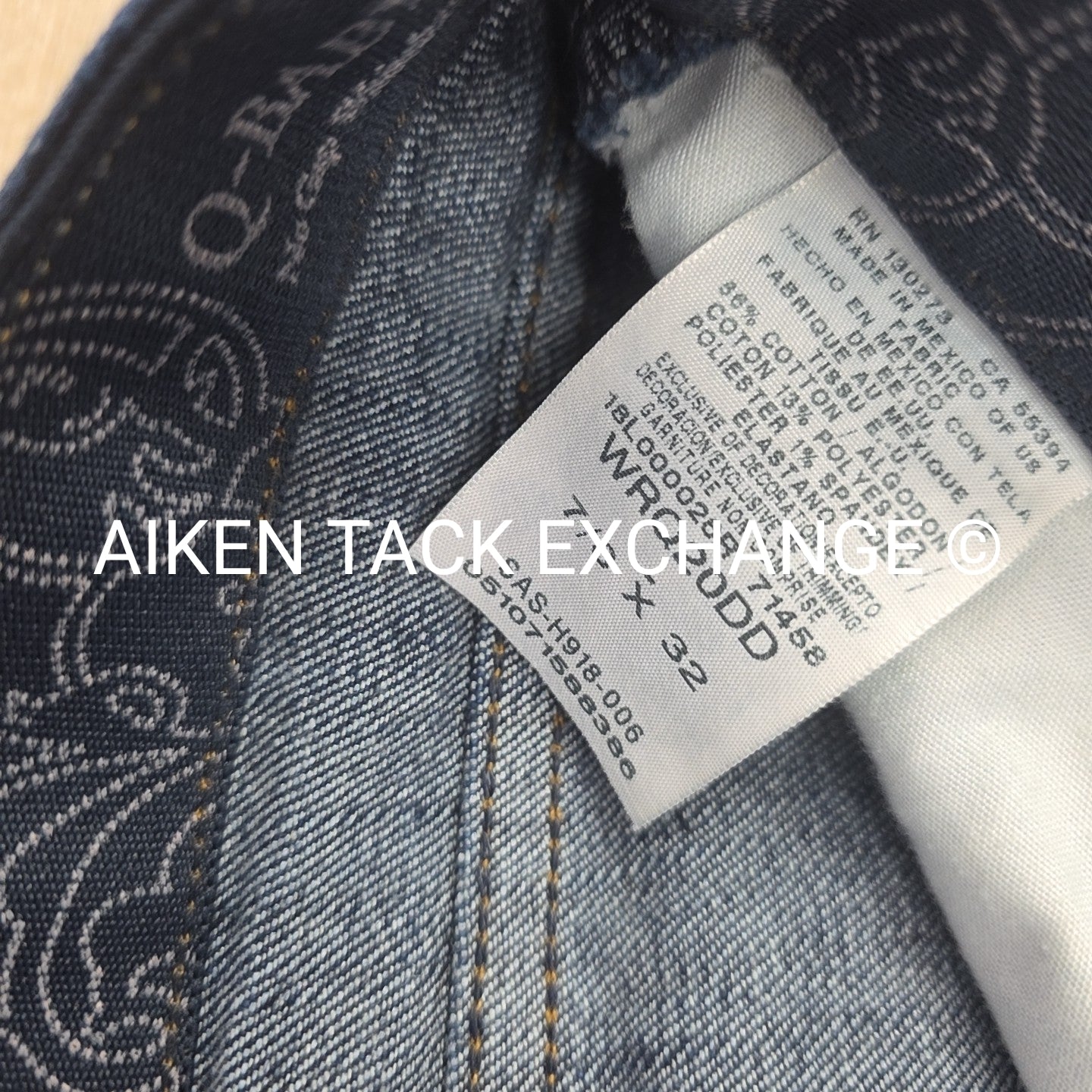 Wrangler Q-Baby Elastic Waistband Jeans, Size 7/8 x 32