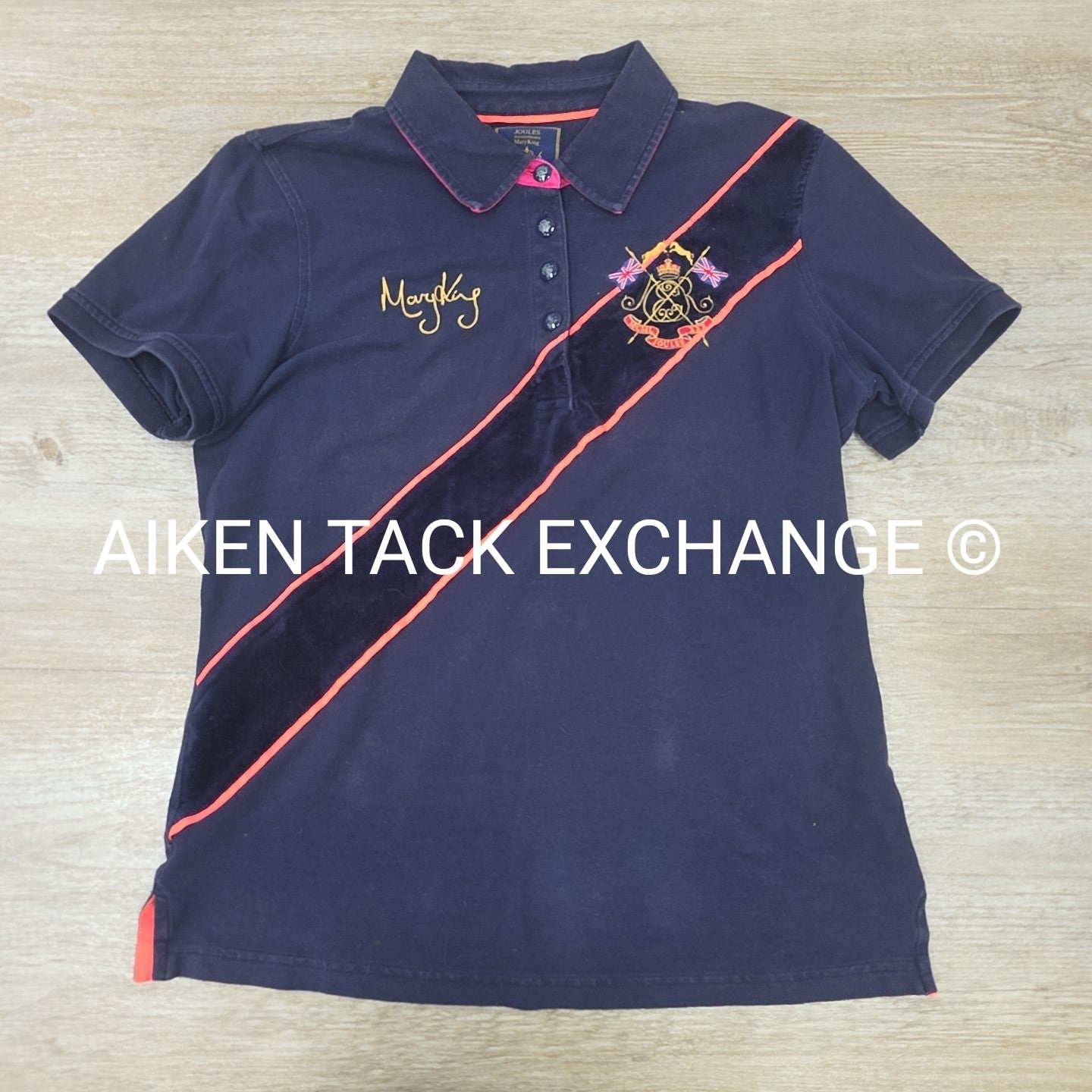 Mary King Joules Short Sleeve Polo Shirt, Women's Medium