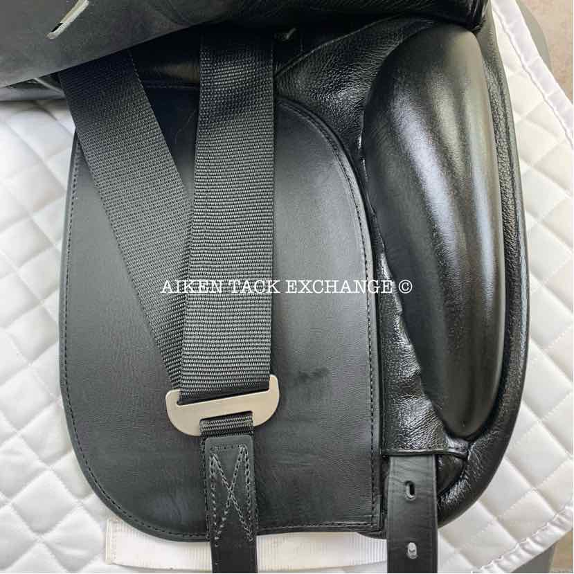 **SOLD** 2022 Karl Niedersuss Crescendo Dressage Saddle, 17.5" Seat, Short Flap, Medium Wide Tree, Wool Flocked Panels