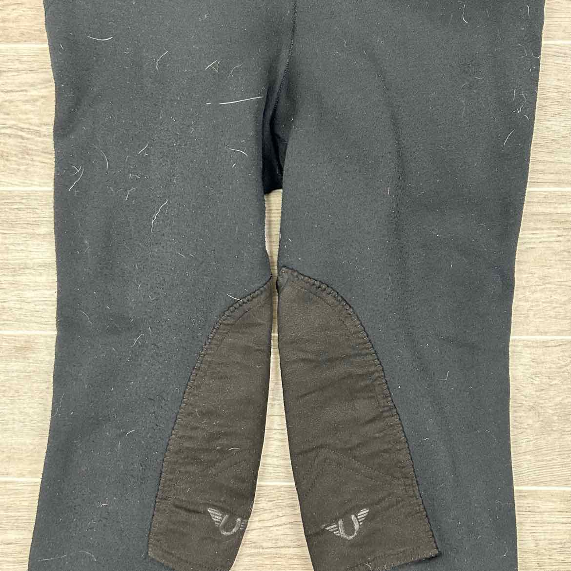 TuffRider Fleece Knee Patch Riding Tights, Women's 30 (has blemishes)