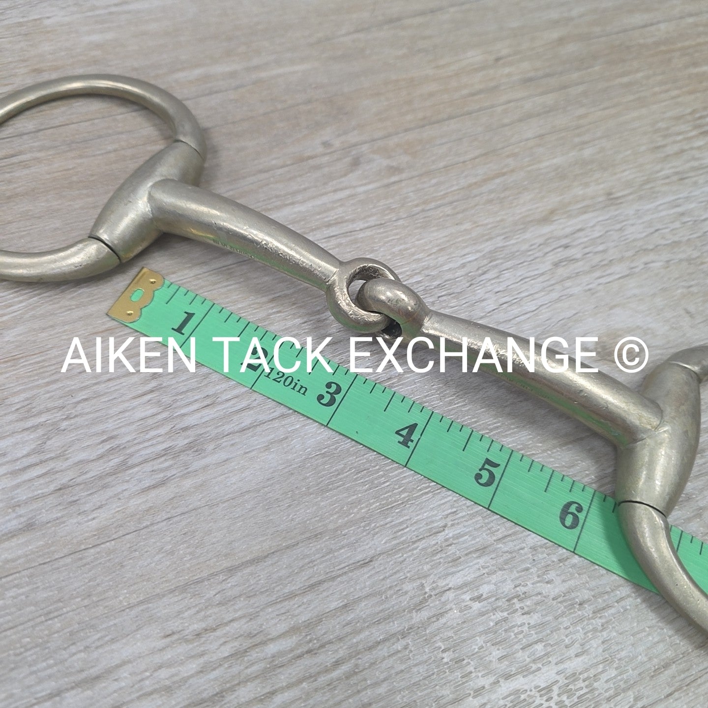 Never Rust Single Joint Heavy Duty Flat Ring Eggbutt Bit 6"