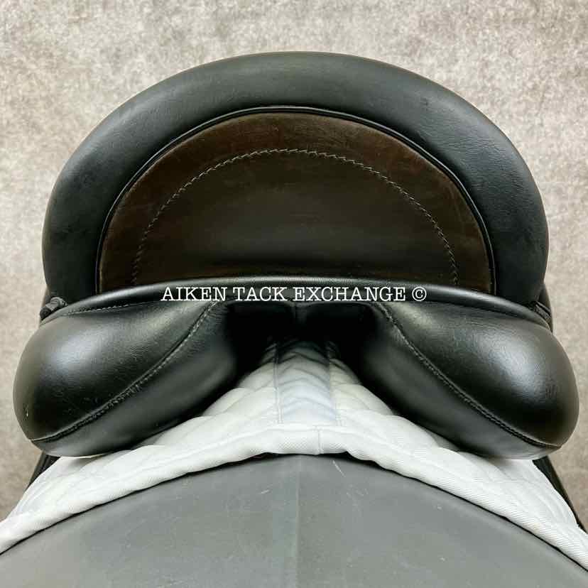 **SOLD** 2020 Custom Saddlery Icon Coda W Monoflap Dressage Saddle, 17.5" Seat, Adjustable Tree, Wool Flocked Panels