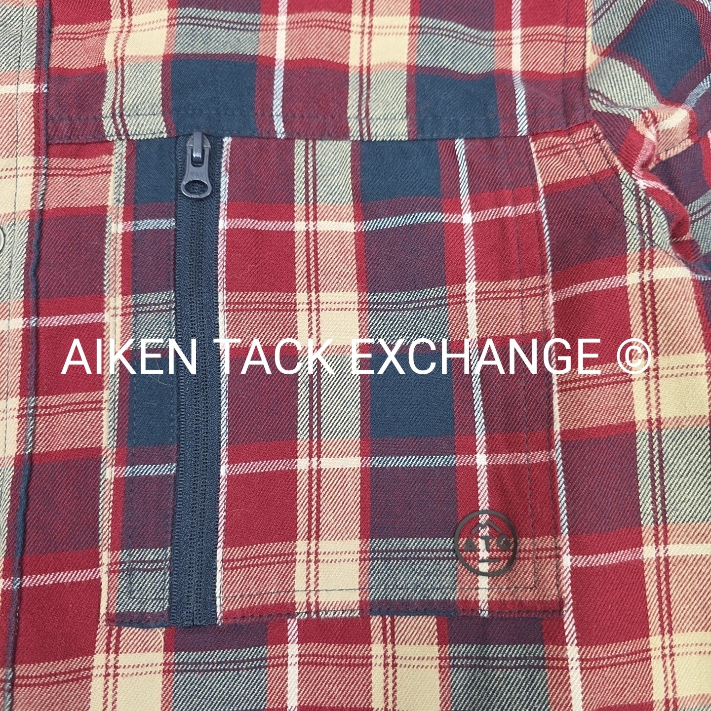 Wrangler Men's ATG Flannel Plaid Button-Down Shirt, Size Small