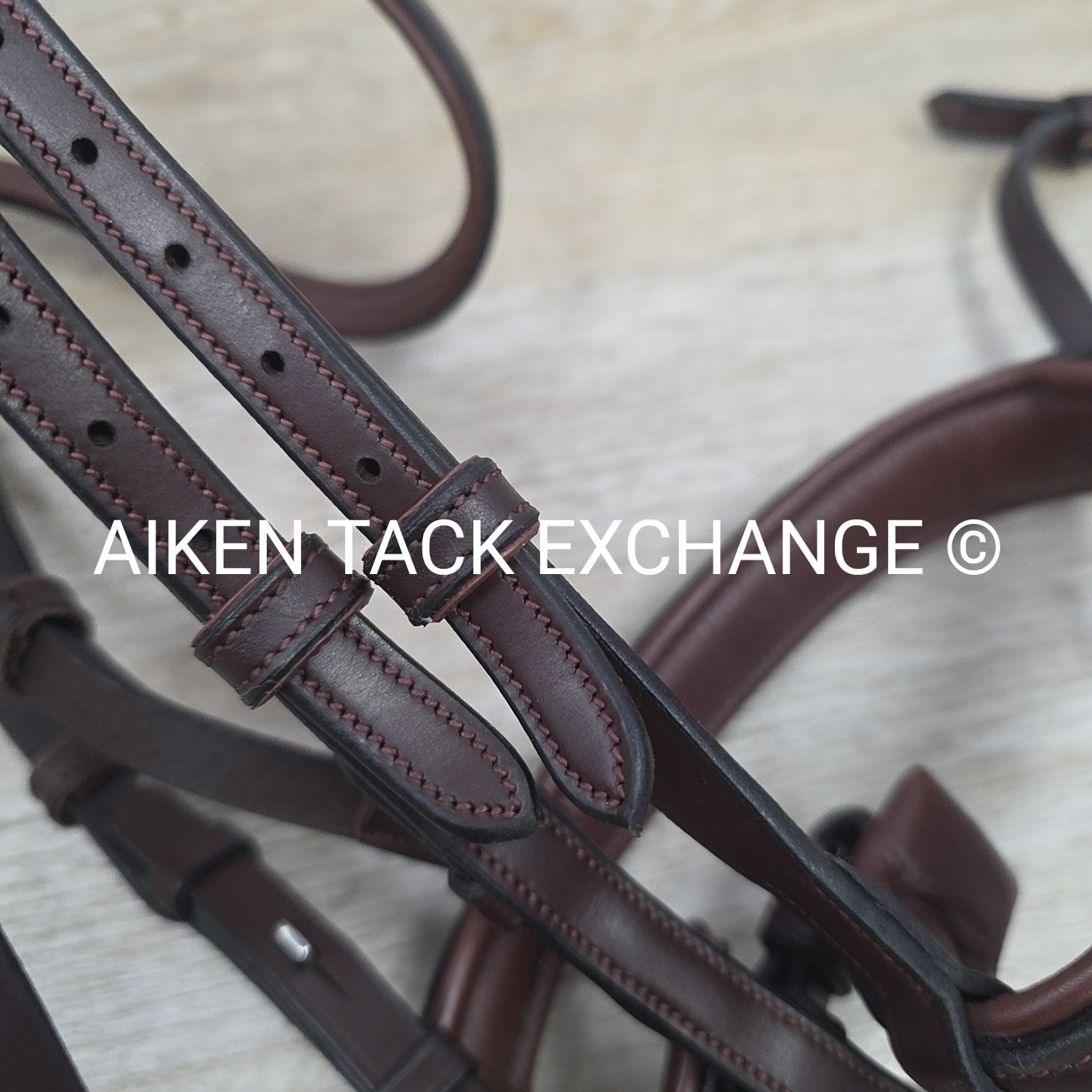 Montar Fair Bridle with Removable Flash, No Reins, Brown, Size Full