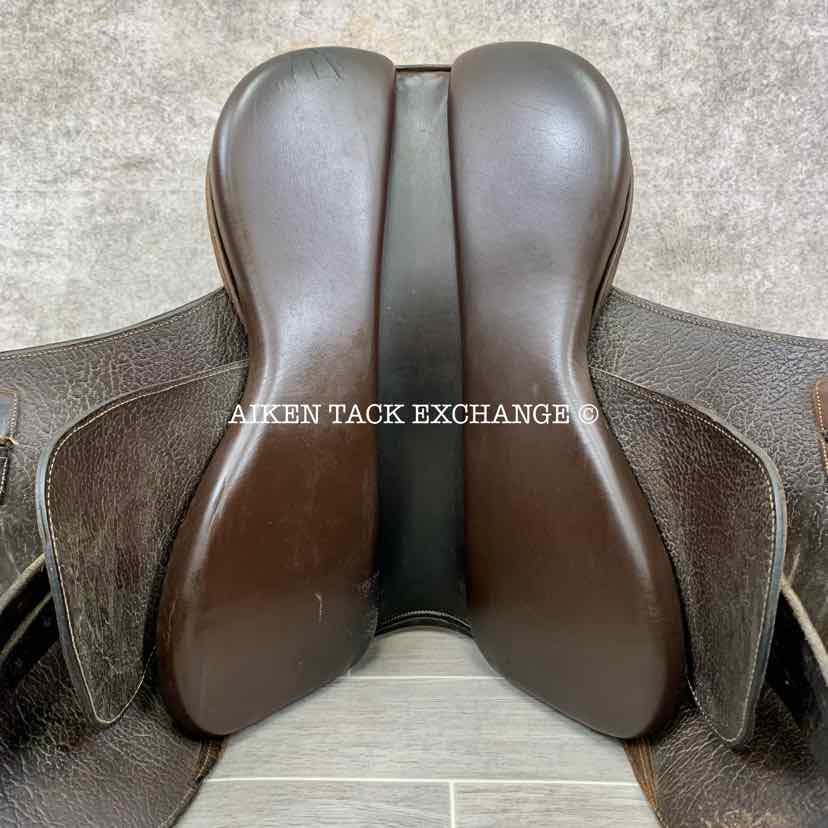 Miguel Acuna American Style Polo Saddle, 18.5" Seat, Medium/Medium Wide Tree, Foam Panels, Buffalo Leather