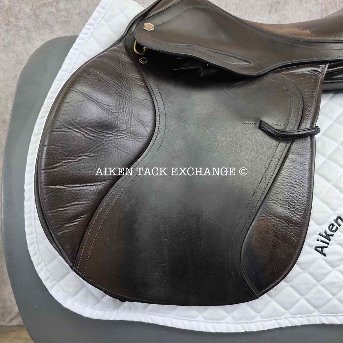 Albion Kontact Pro H/J Jewell Jump Saddle, 17.5" Seat, Medium Tree, Wool Flocked Panels