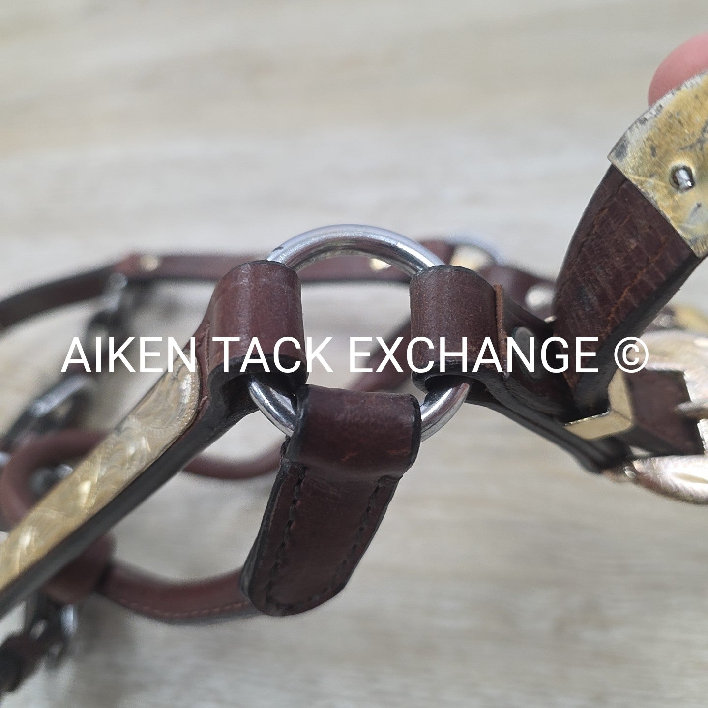 Western Show Halter, Brown, Size Pony