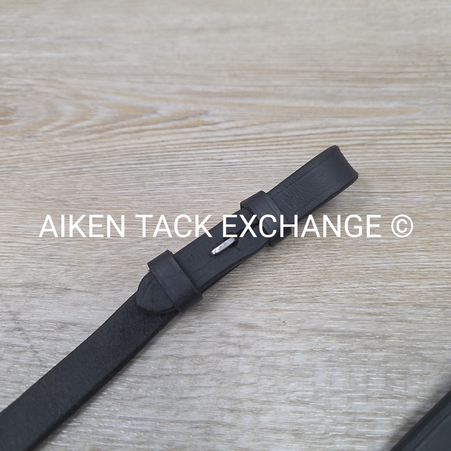 Plaited Reins, Black, 56"