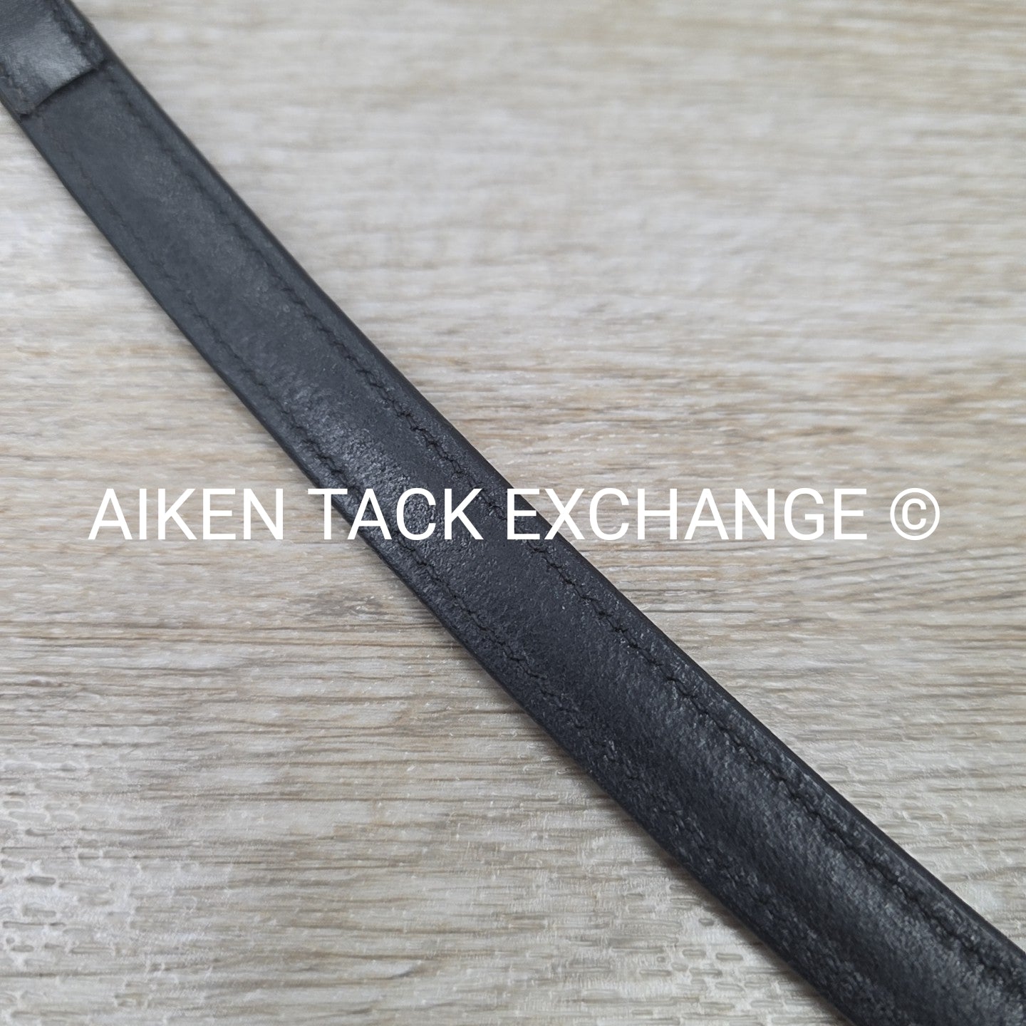 Plain Raised Browband, Black, Size Cob