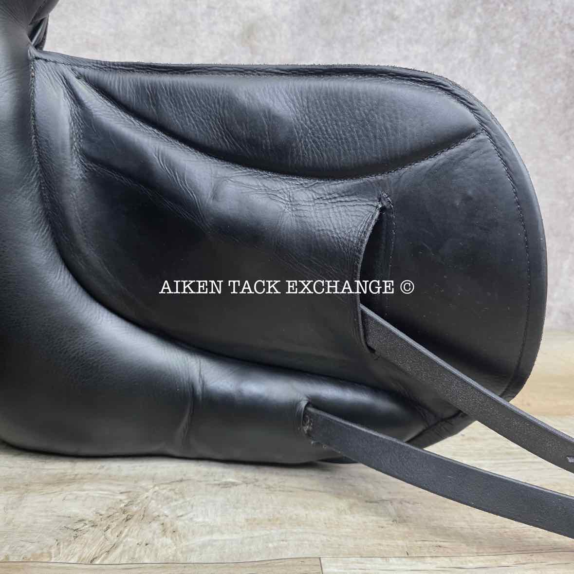 2017 Custom Saddlery Advantage Monoflap Dressage Saddle, 18" Seat, Adjustable Tree, Wool Flocked Panels