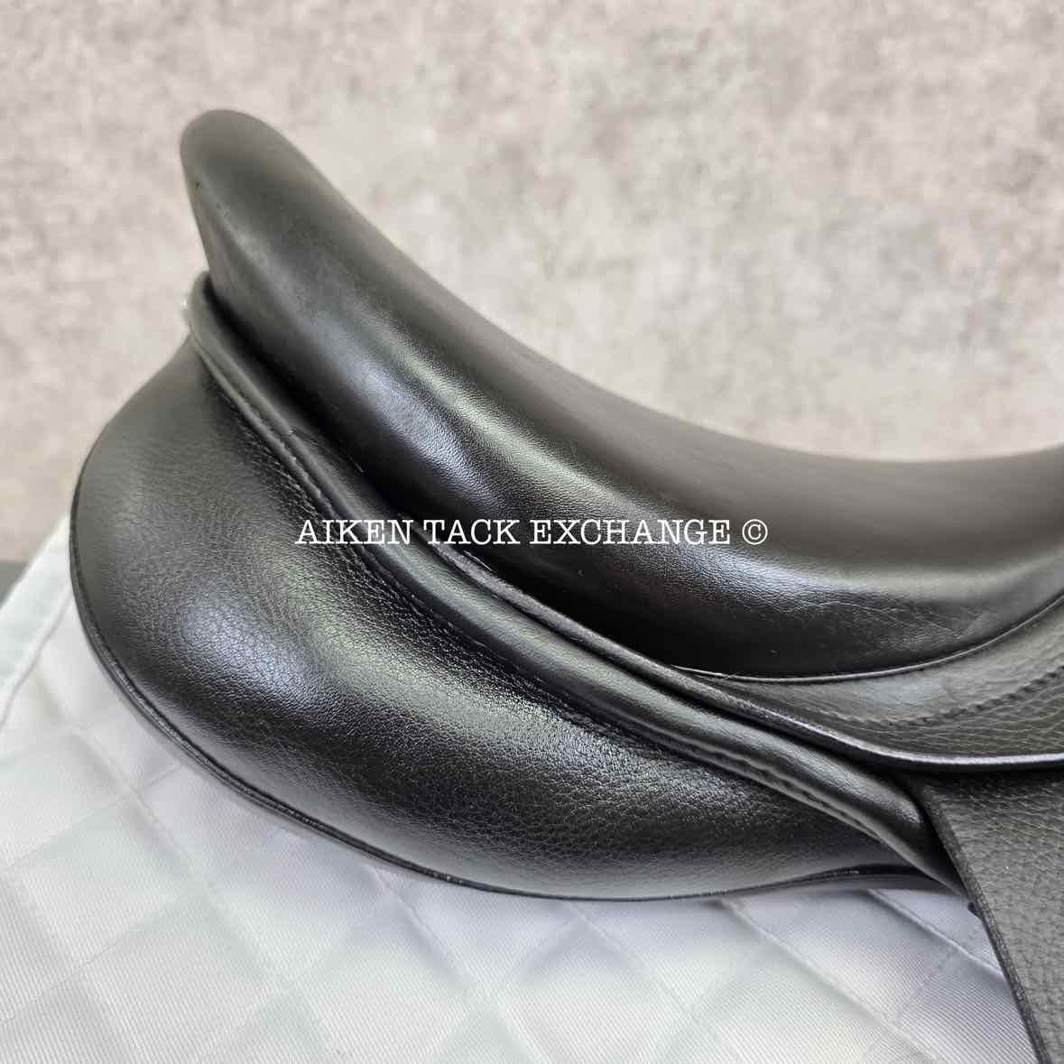 2013 Stubben Roxane Dressage Saddle, 17.5" Seat, Short Flap, 30cm Tree - Medium Wide, Wool Flocked Panels