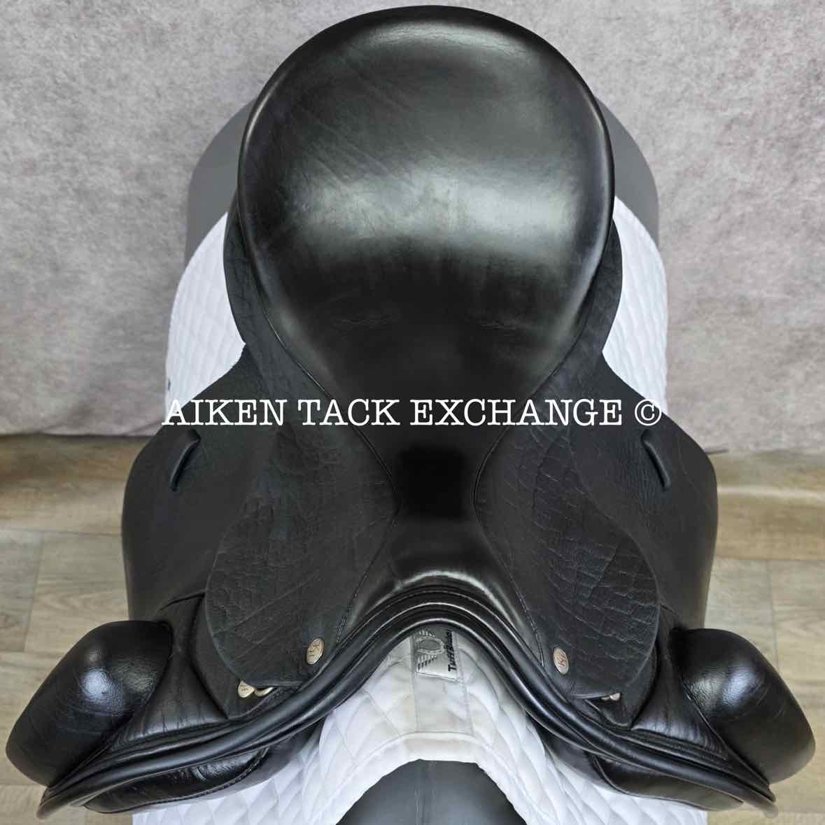 Kay Hastilow Kintbury Dressage Saddle, 18" Seat, Extra Wide Tree, Wool Flocked Panels